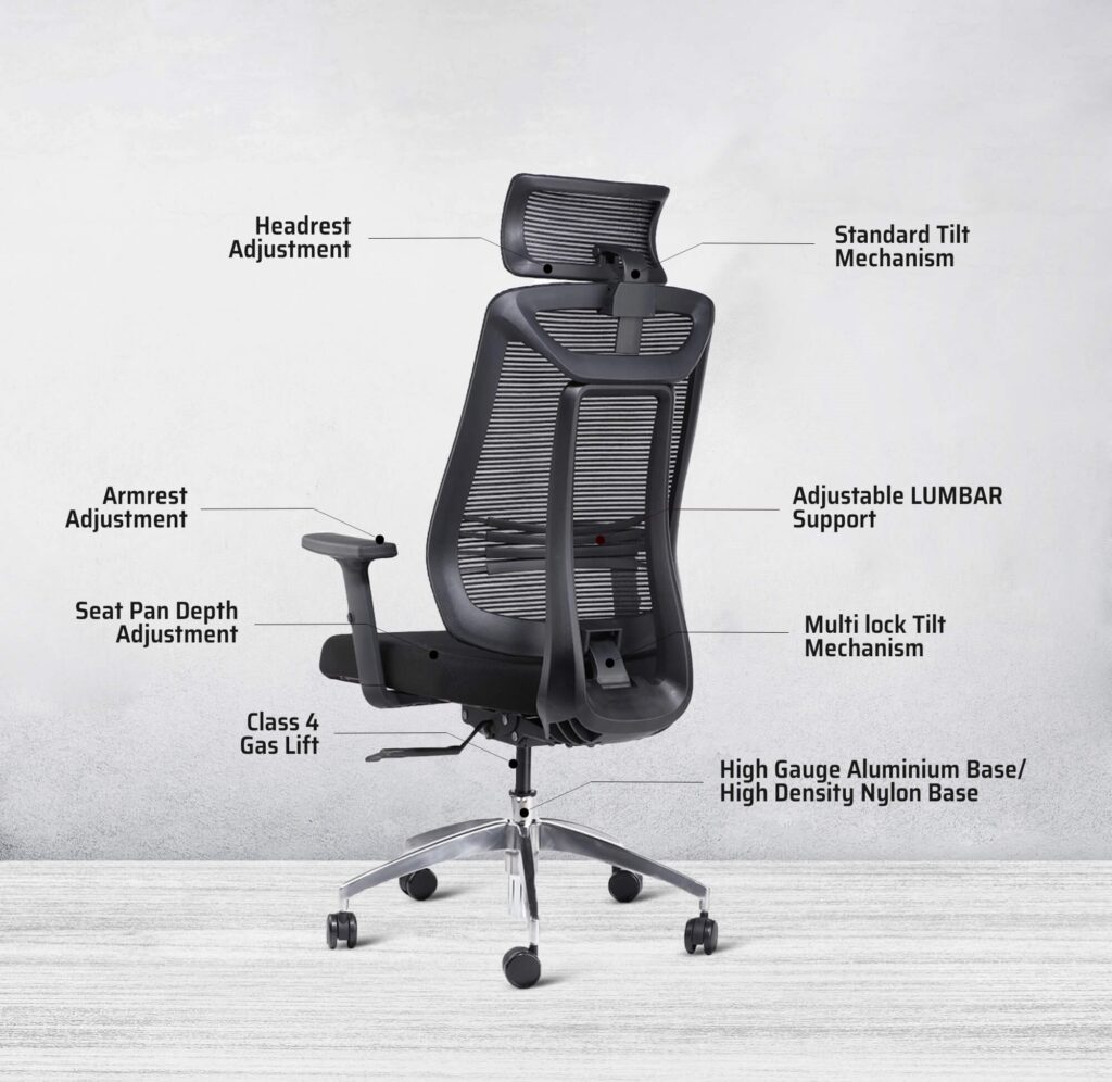 features of office chair